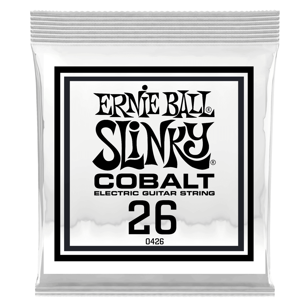 .026 Cobalt Wound Electric Guitar Strings 6 Pack Front