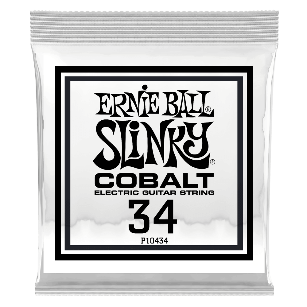 .034 Cobalt Wound Electric Guitar Strings 6 Pack Front