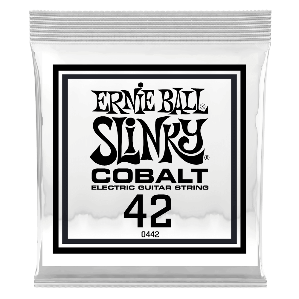 .042 Cobalt Wound Electric Guitar Strings 6 Pack Front