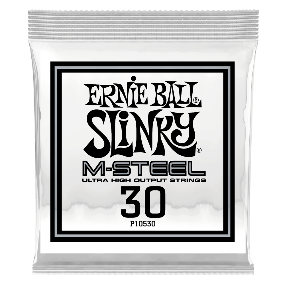 .030 - Corde Avvolte M-Steel per Chitarra Elettrica - 6 Pezzi Front