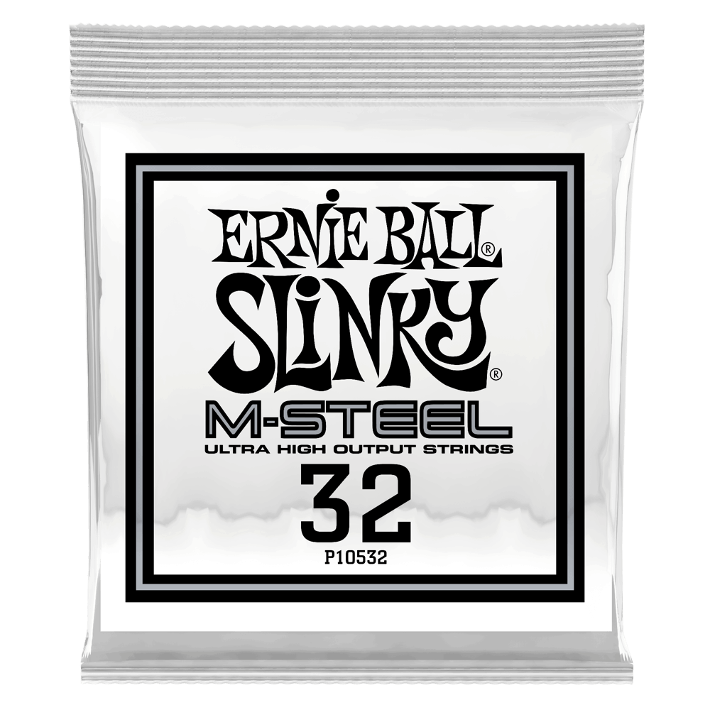 .032 - Corde Avvolte M-Steel per Chitarra Elettrica - 6 Pezzi Front