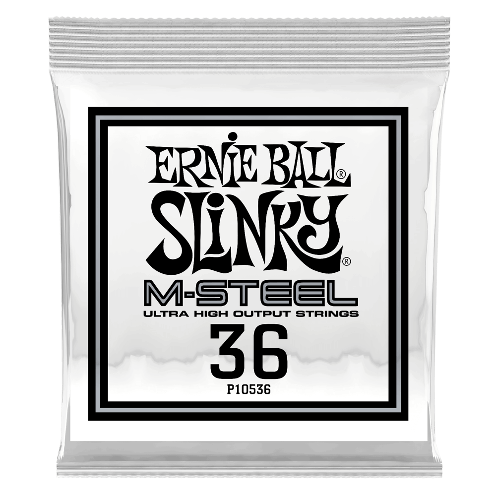 .036 - Corde Avvolte M-Steel per Chitarra Elettrica - 6 Pezzi Front