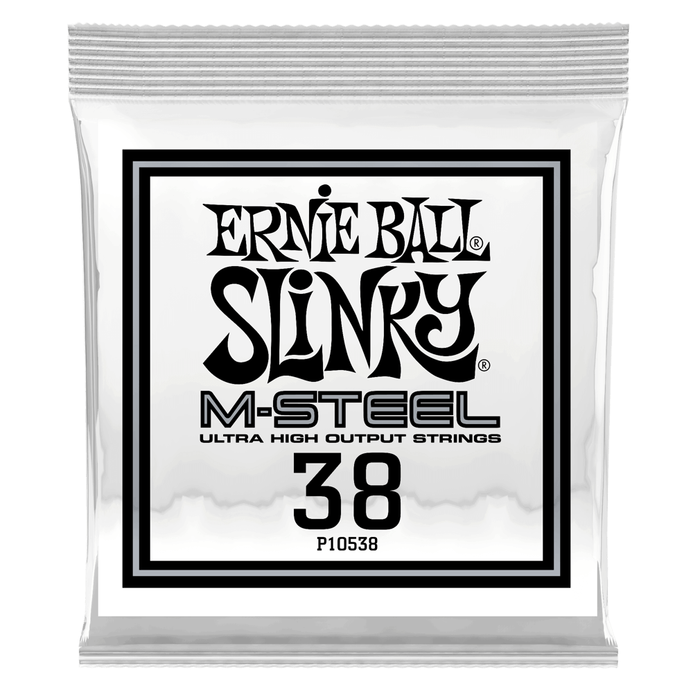.038 - Corde Avvolte M-Steel per Chitarra Elettrica - 6 Pezzi Front