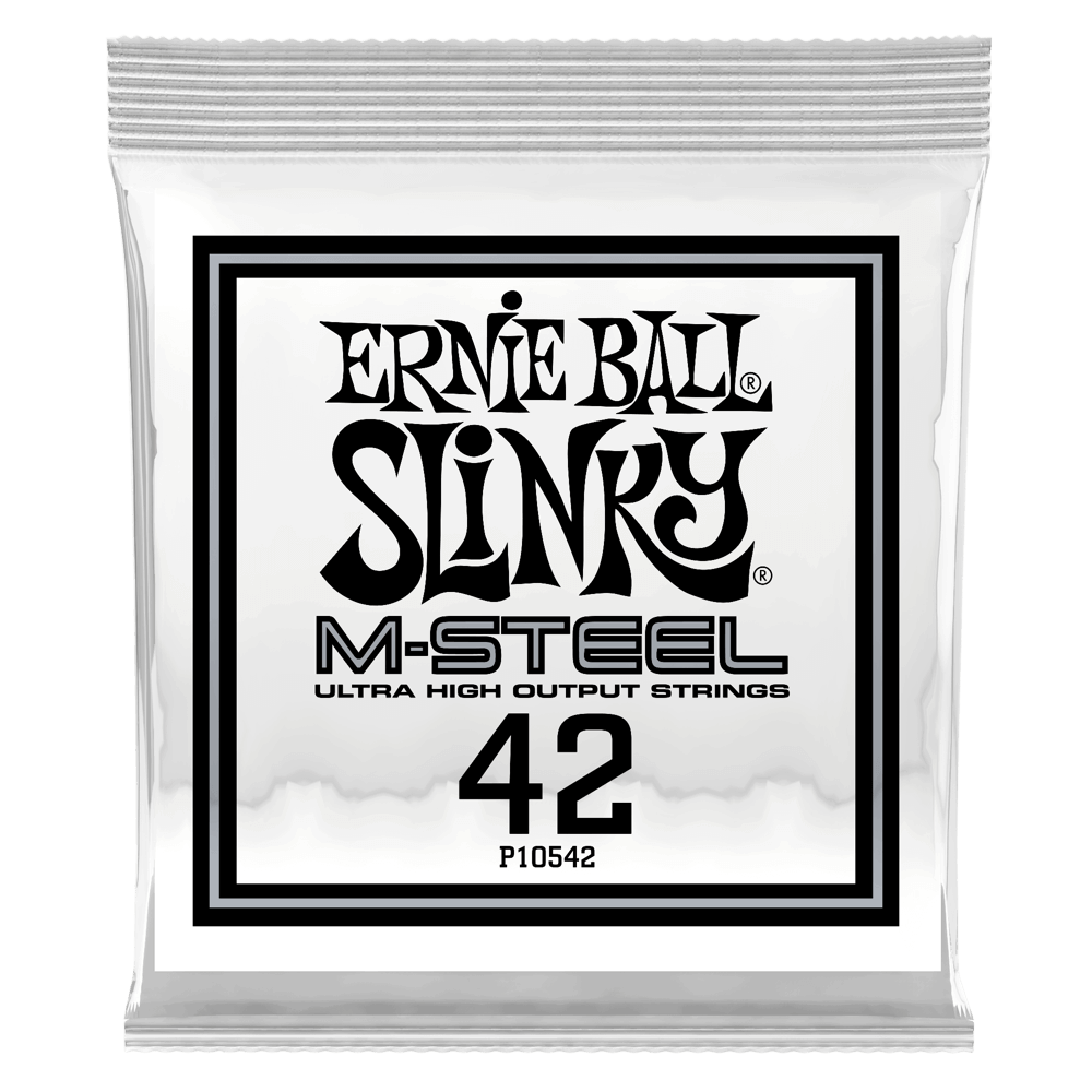 .042 - Corde Avvolte M-Steel per Chitarra Elettrica - 6 Pezzi Front