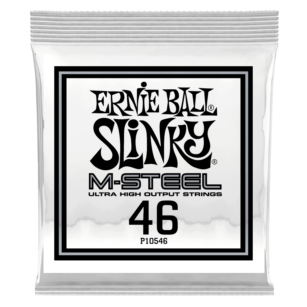 .046 - Corde Avvolte M-Steel per Chitarra Elettrica - 6 Pezzi Front