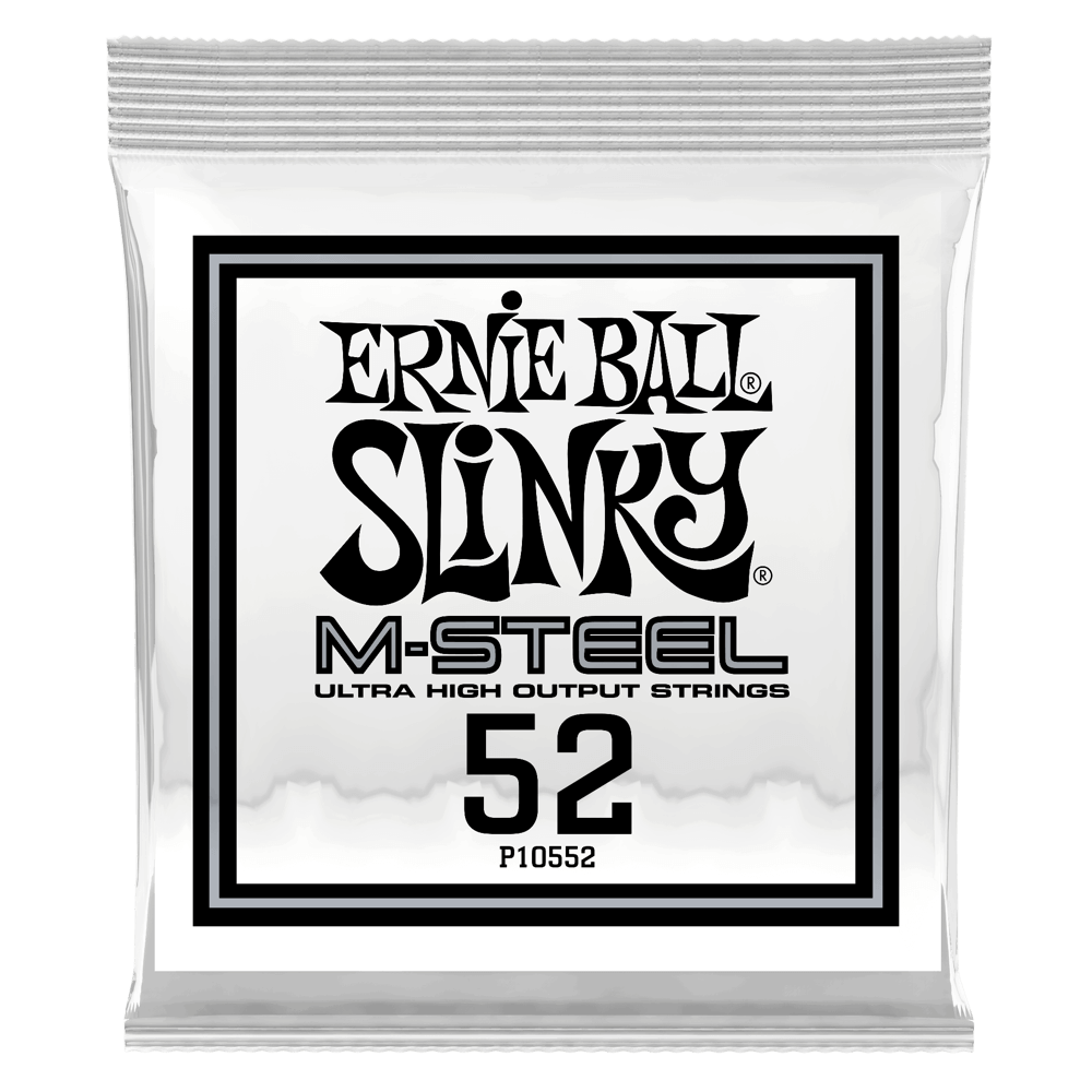 .052 - Corde Avvolte M-Steel per Chitarra Elettrica - 6 Pezzi Front