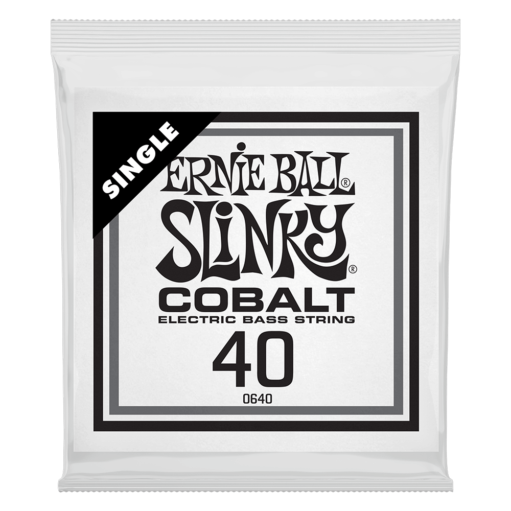 .040 Cobalt Wound Electric Bass String Single Front