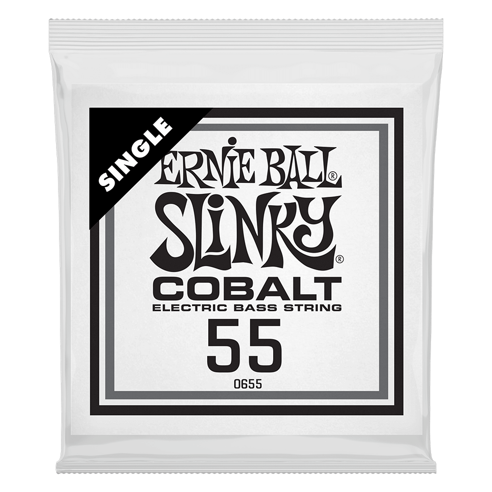 .055 Cobalt Wound Electric Bass String Single Front