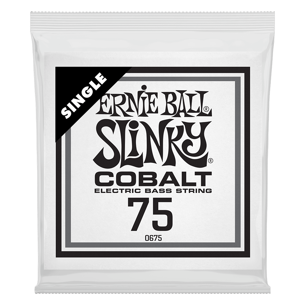 .075 Cobalt Wound Electric Bass String Single Front