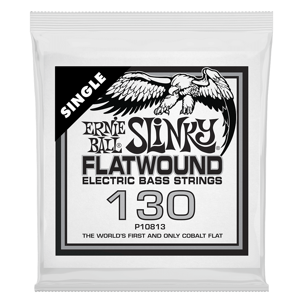 .130 Slinky Flatwound Electric Bass String Single Front