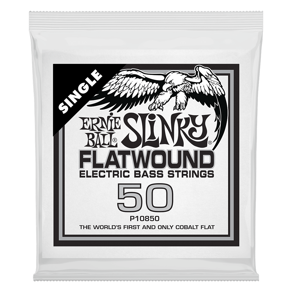.050 Slinky Flatwound Electric Bass String Single Front