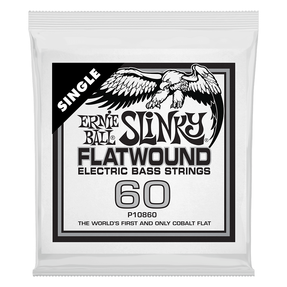 .060 Slinky Flatwound Electric Bass String Single Front