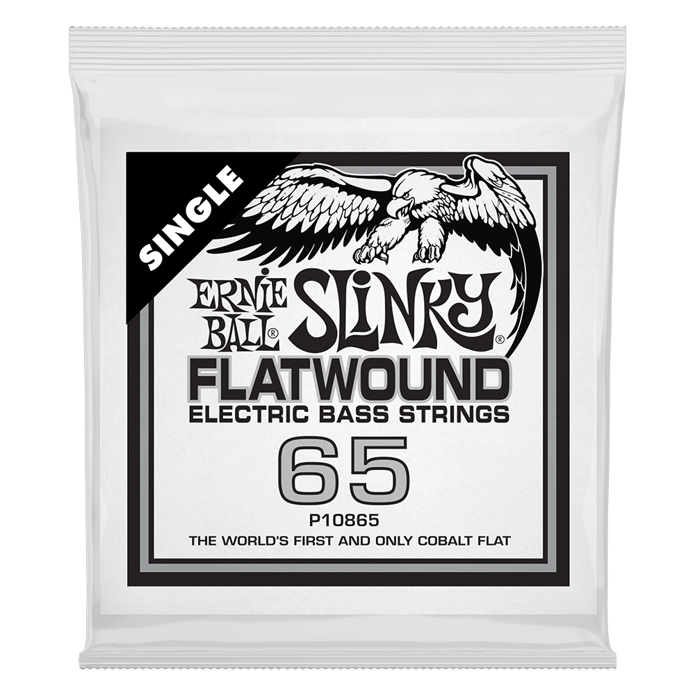 .065 Slinky Flatwound Electric Bass String Single Front