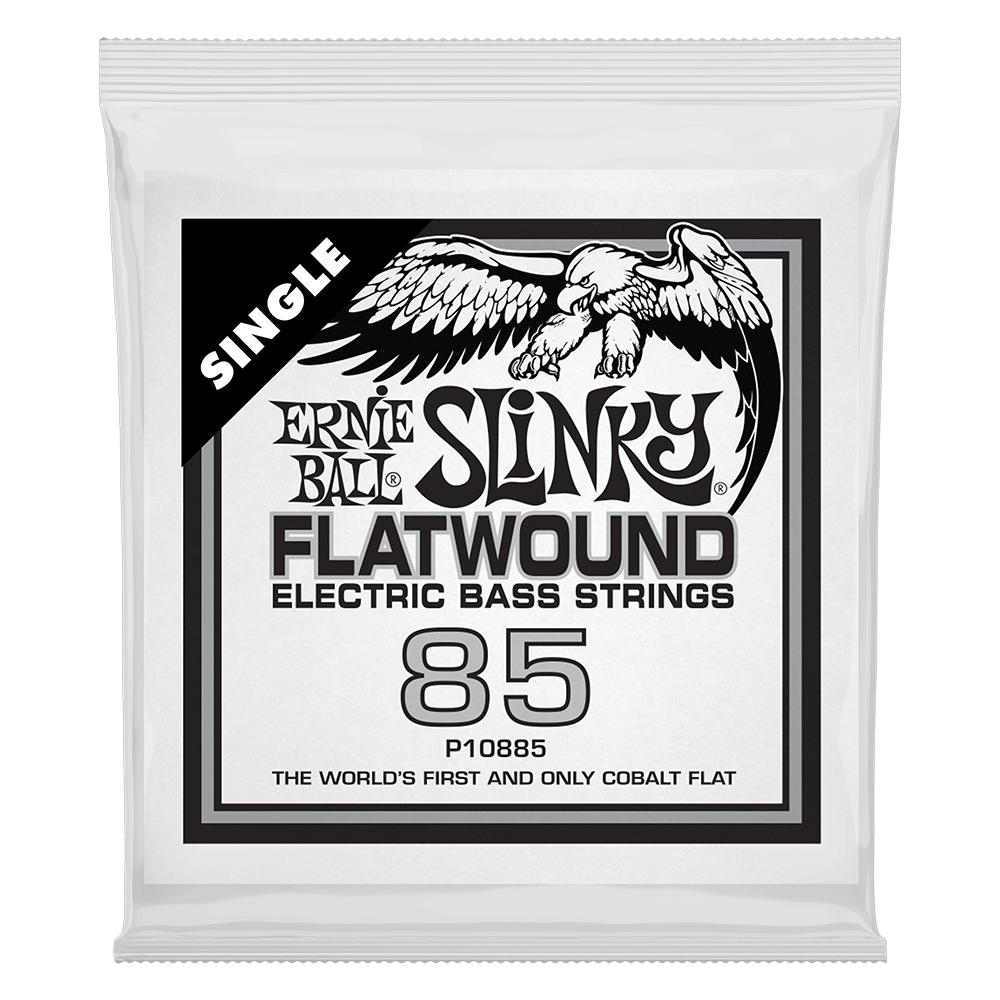 .085 Slinky Flatwound Electric Bass String Single Front