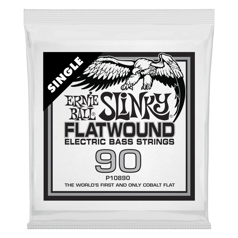 .090 Slinky Flatwound Electric Bass String Single Front