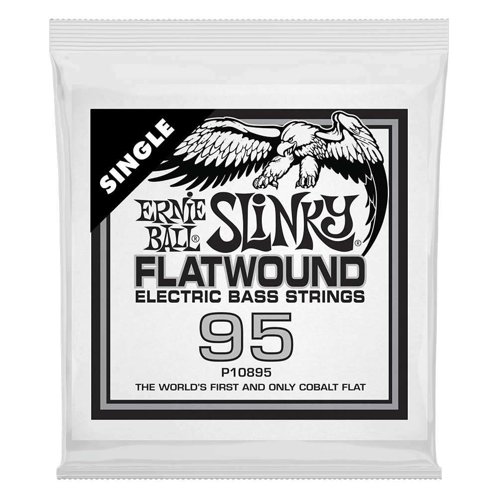 .095 Slinky Flatwound Electric Bass String Single Front