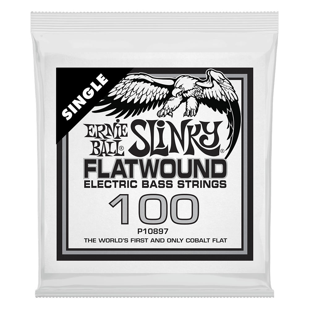 .100 Slinky Flatwound Electric Bass String Single Front