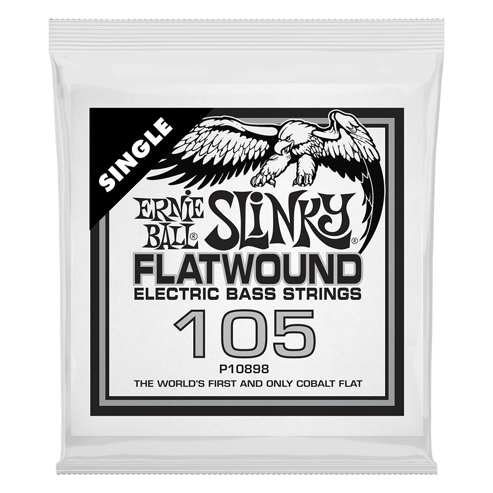 .105 Slinky Flatwound Electric Bass String Single Front