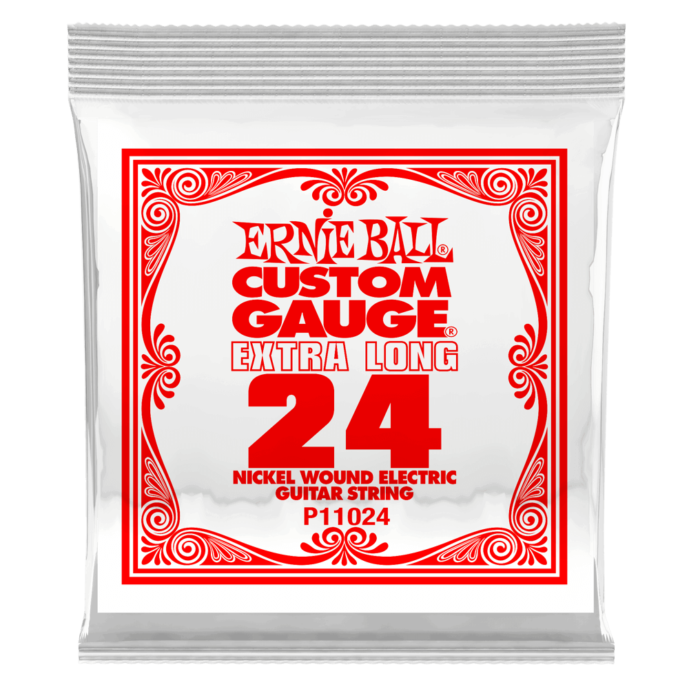 .024 Extra Long Nickel Corde Filée pour Guitare électrique au détail Front