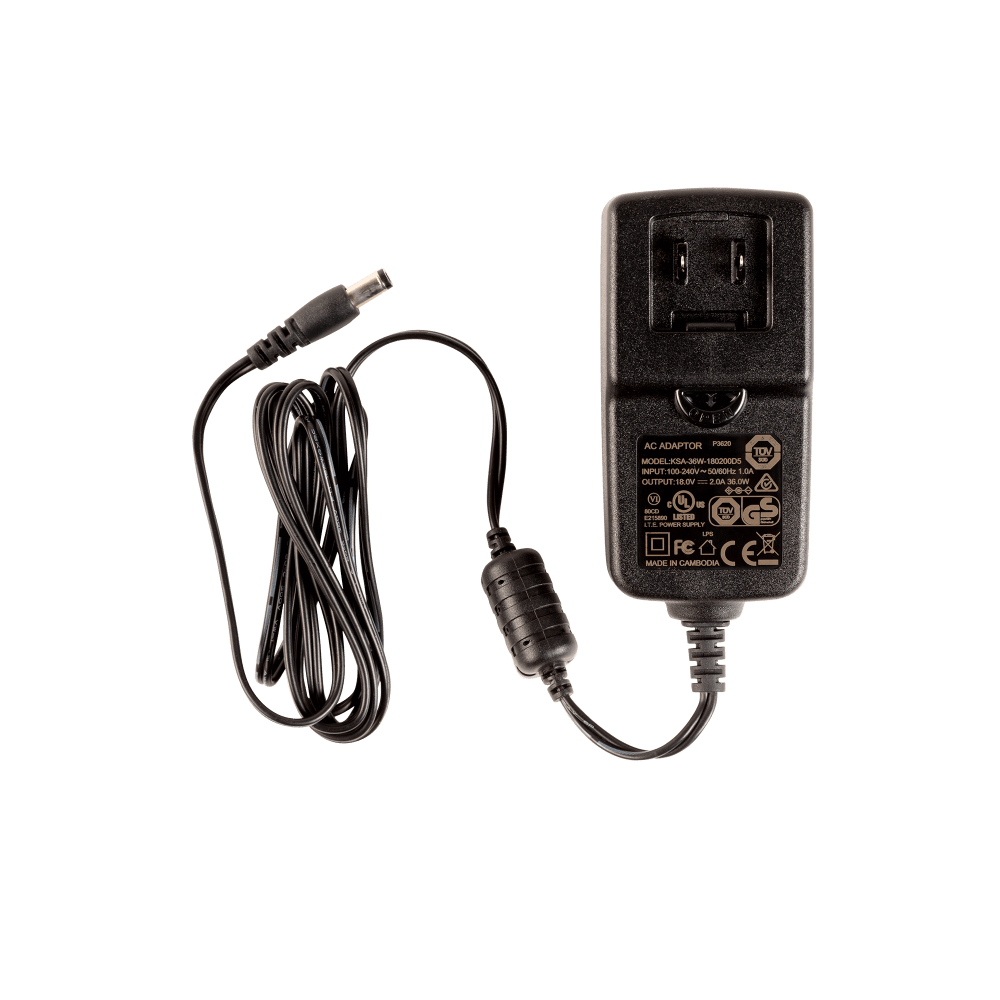 2 Amp 18V AC/DC Volt Power Adapter Front