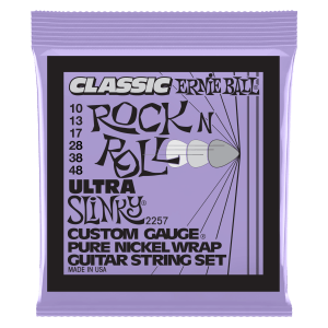 Ultra Slinky Classic Rock n Roll Pure Nickel Wrap Electric Guitar Strings 10-48 Gauge Thumb