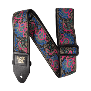 Classic Jacquard Guitar Strap/Bass Strap - Scales and Feathers Thumb