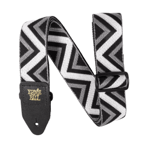 Classic Jacquard Guitar Strap/Bass Strap - Zipper Ripper Thumb