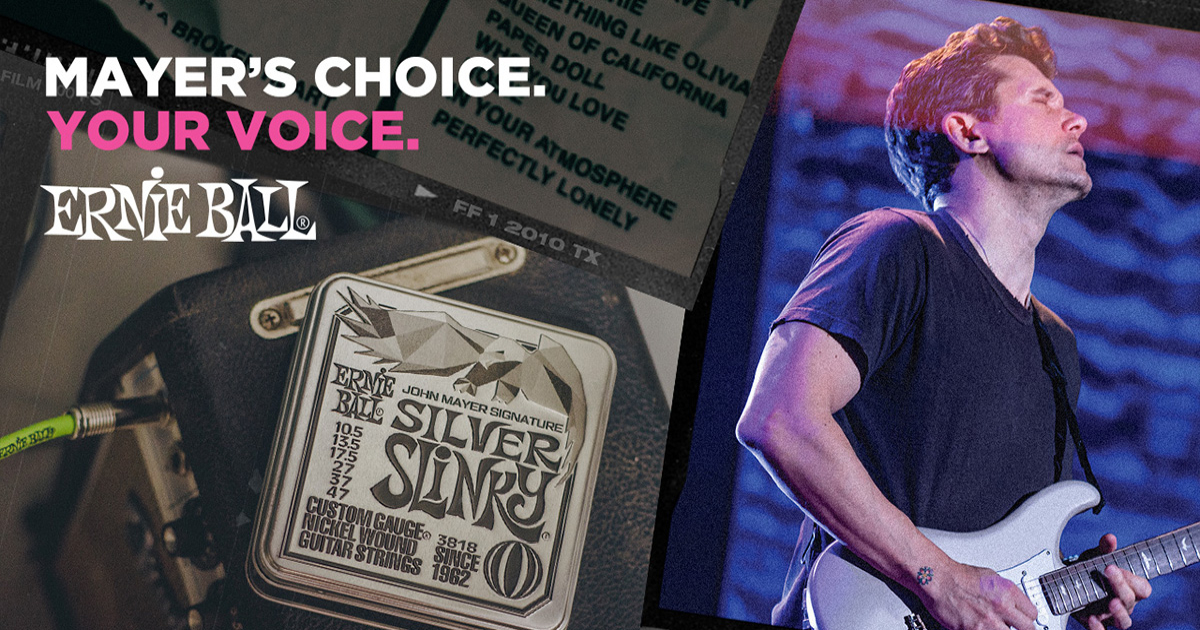 John Mayer Silver Slinky Signature Electric Guitar Strings | Ernie 