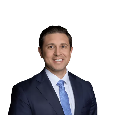 Headshot of Nick Russo, a NY-based personal injury lawyer at Morgan & Morgan