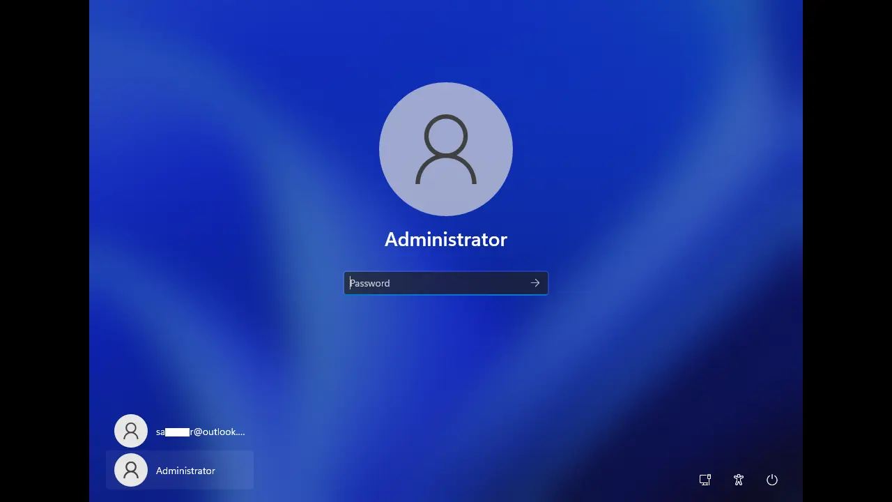 Windows 11 administrator login