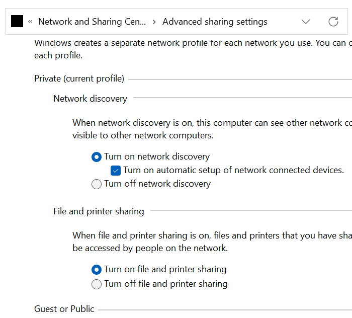 turn on network discovery windows 11