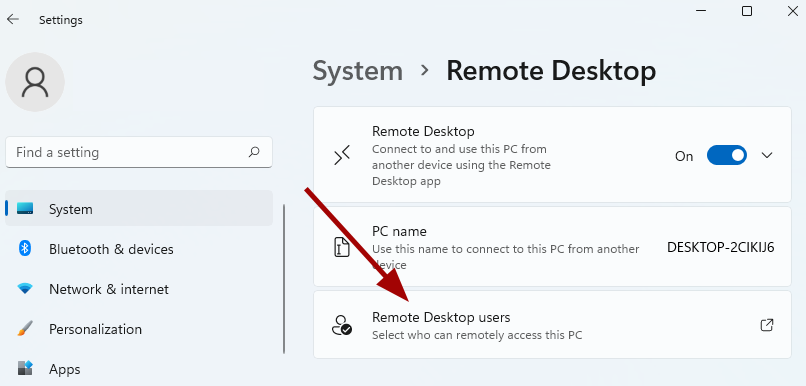 select who can remotely access the computer