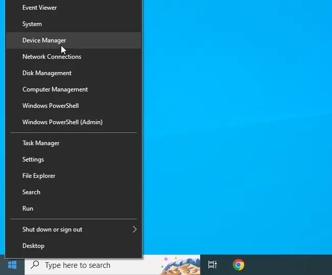 Open the Device Manager in Windows 11