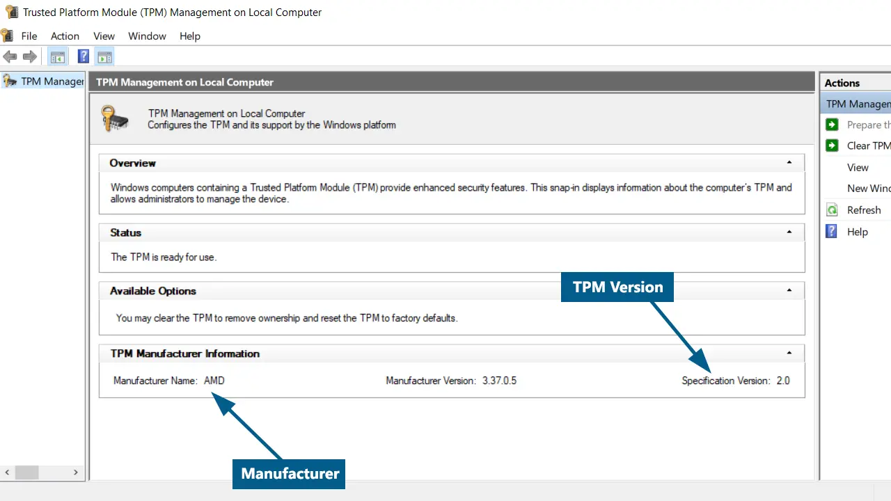 tpm 2.0 check how to check if tpm Is enabled in windows 11