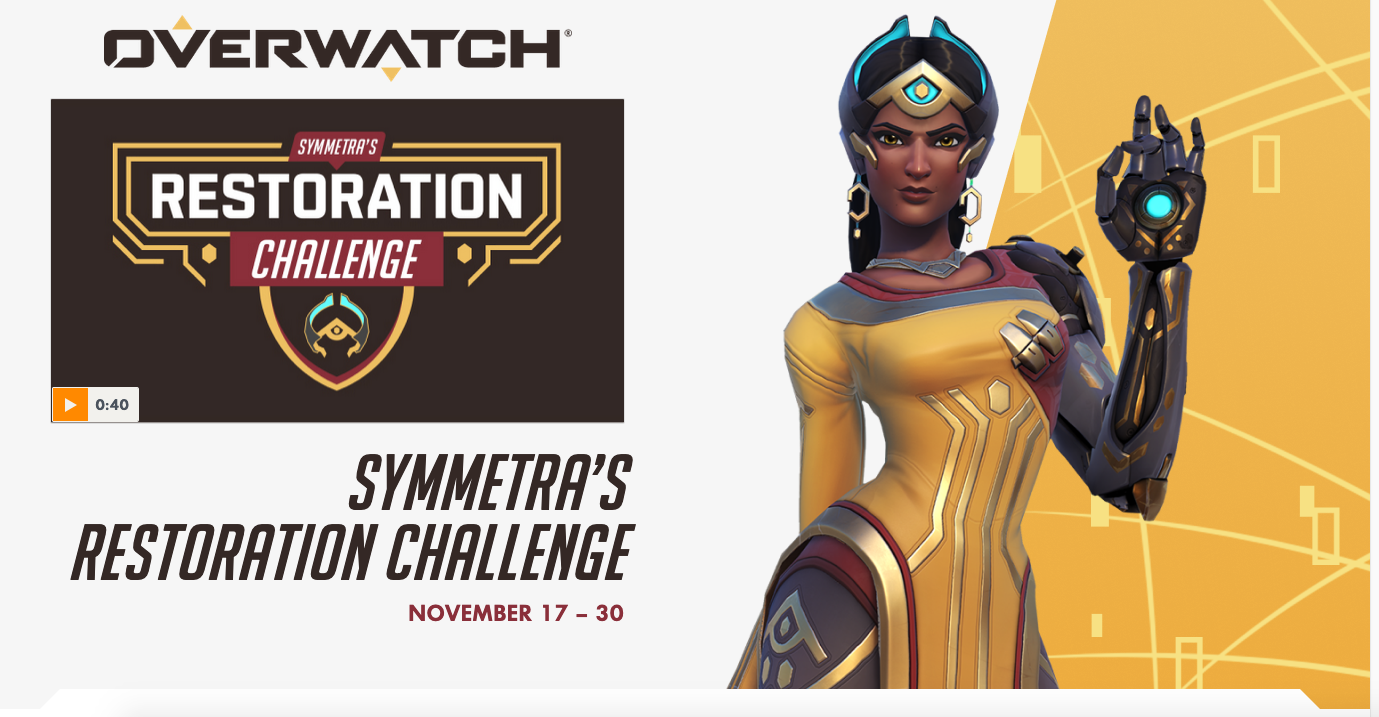 Overwatch – 1.54.0 Patch Notes | Symmetra's Restoration Challenge