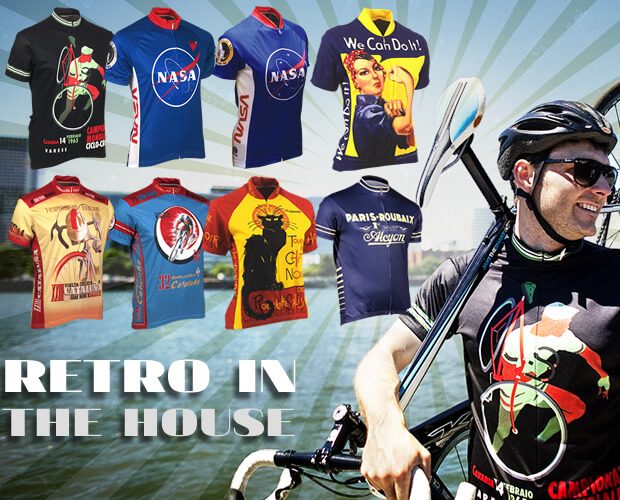 retro image aparel cycling jerseys in the house
