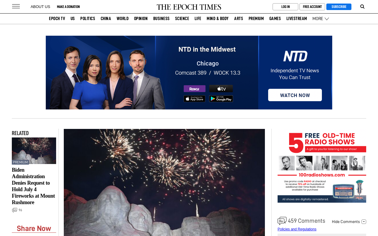 Screenshot of theepochtimes.com page.