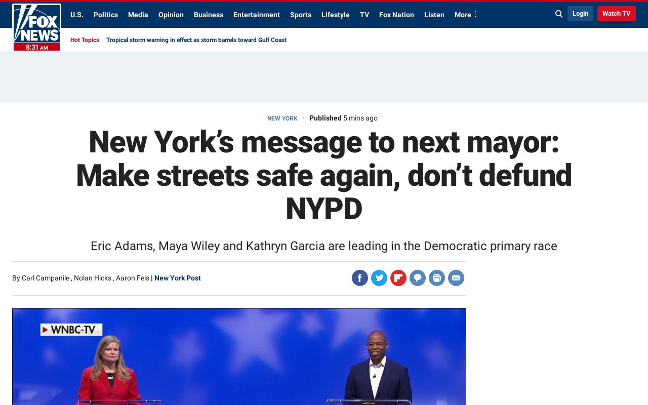 Screenshot of foxnews.com page.