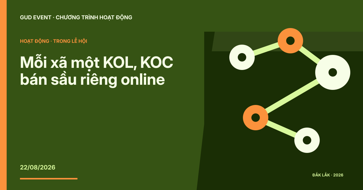 Mỗi xã một KOL, KOC bán sầu riêng online