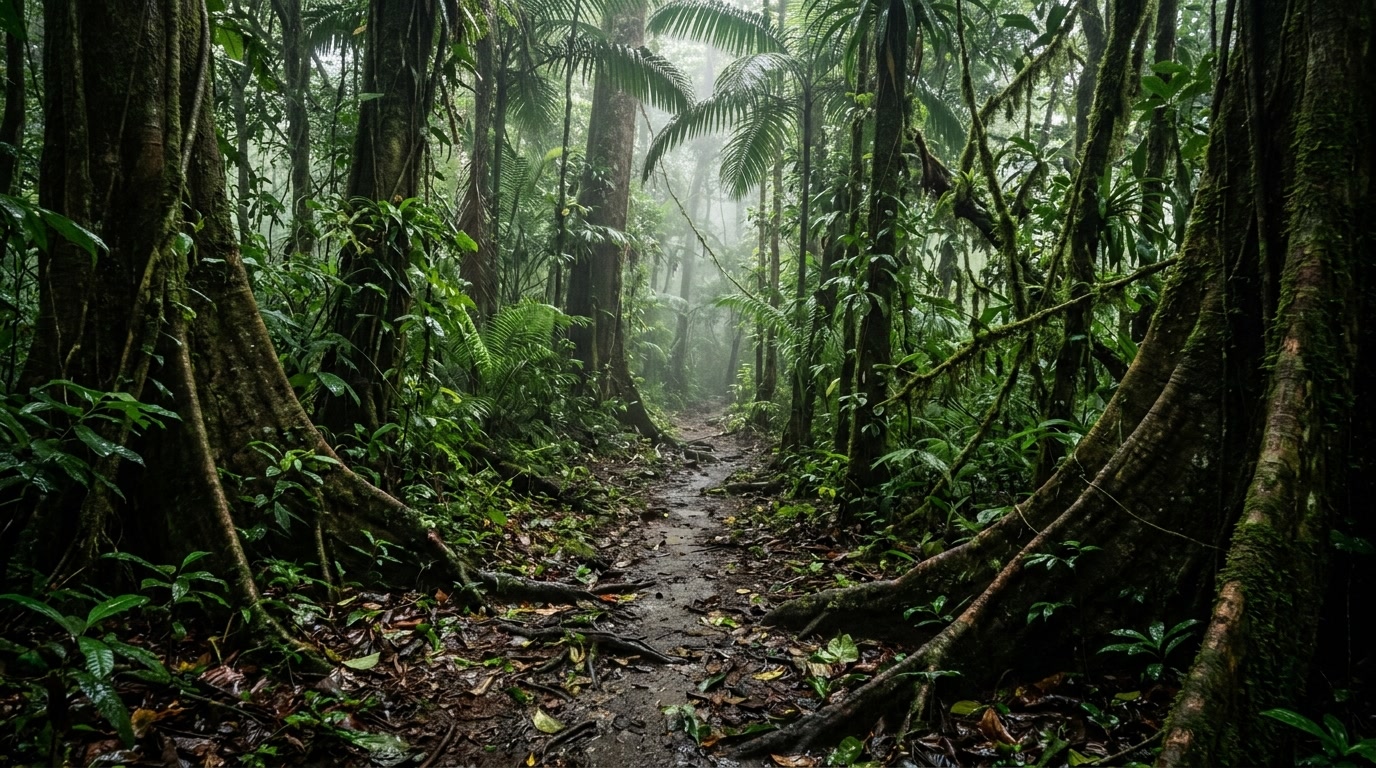 Landscape on the osa peninsula