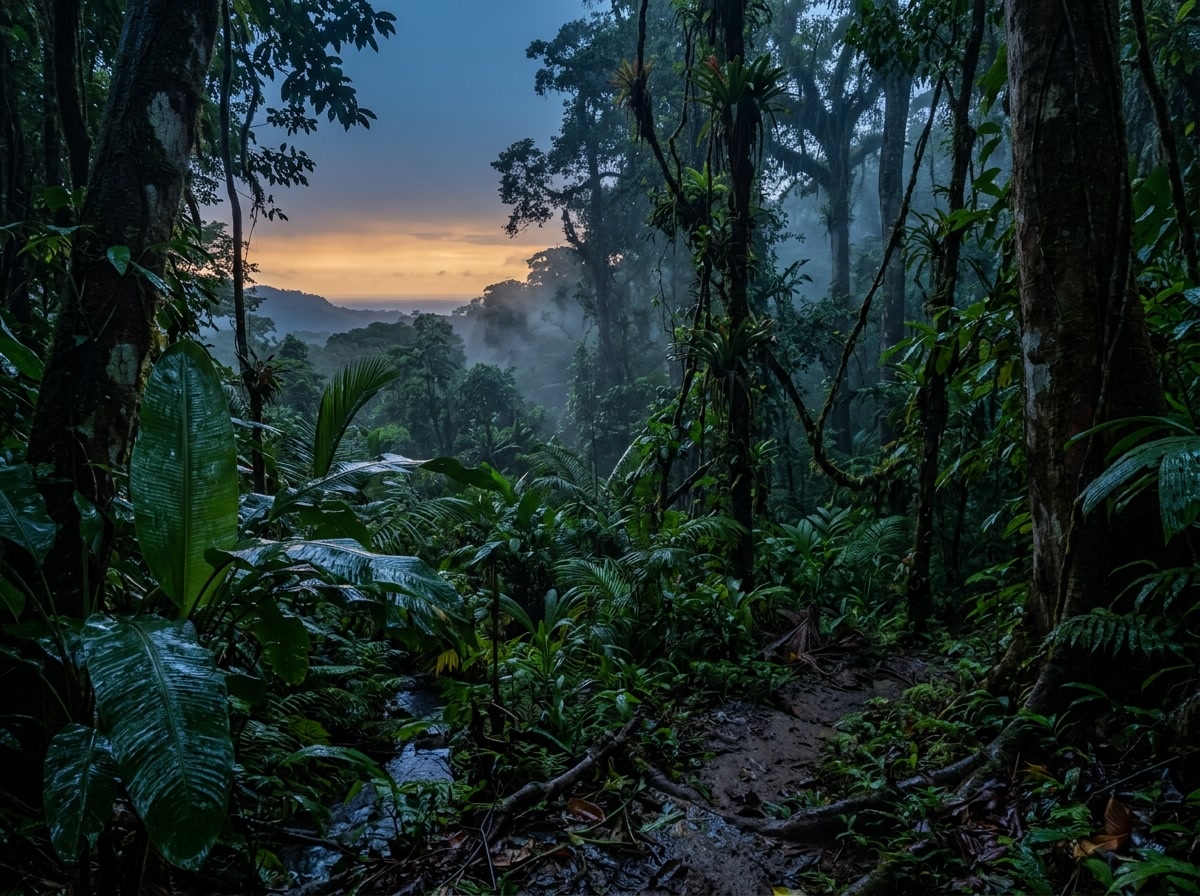 Landscape on the osa peninsula