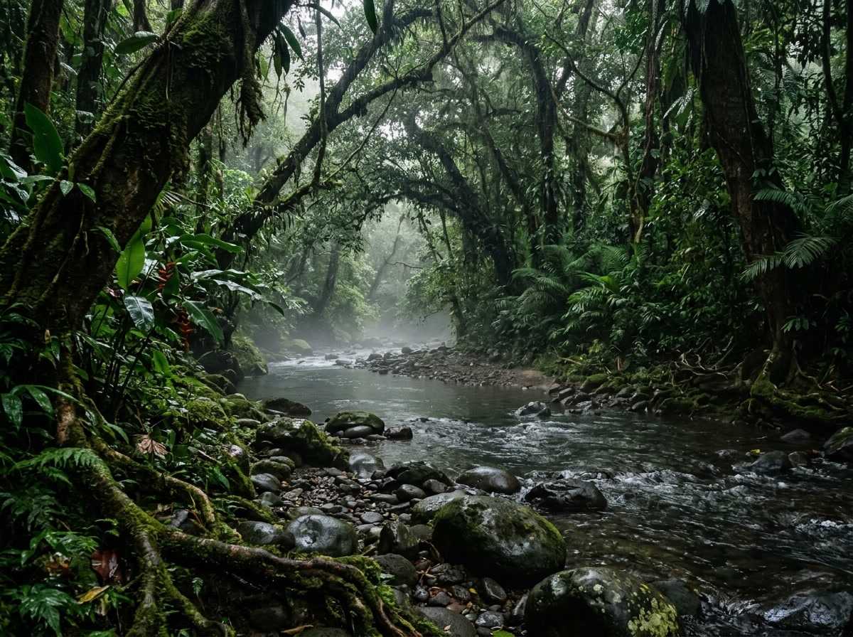 Landscape on the osa peninsula