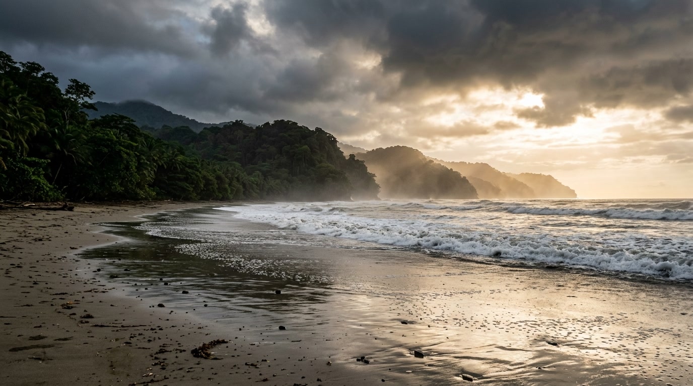 Landscape on the osa peninsula
