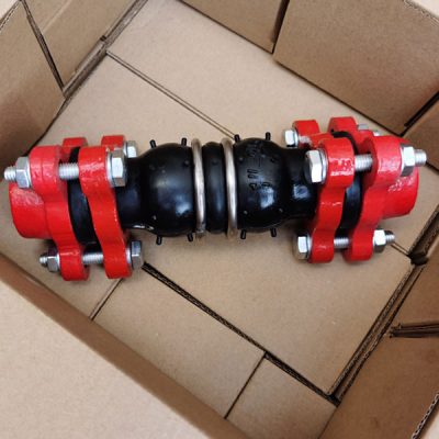 Thread flange union rubber joint