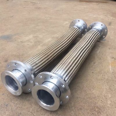 Loose flange metal corrugated hose
