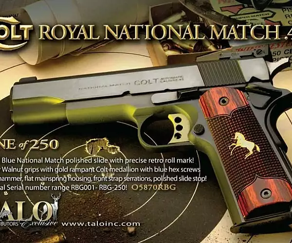 Colt Royal National Match O5870RBG TALO special edition pistols