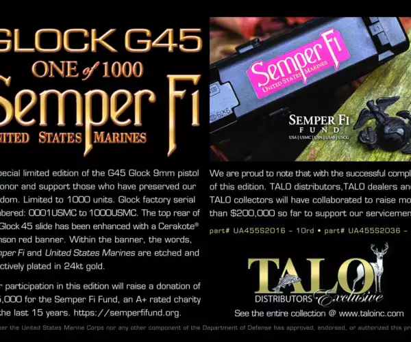GLOCK Glock G45 Semper Fi Edition TALO special edition pistols