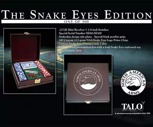 North American Arms North American Snake Eyes Edition TALO special edition revolvers