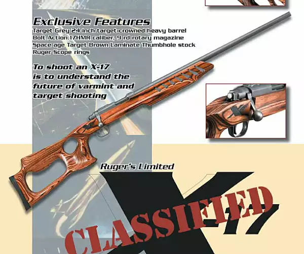 Ruger Ruger X-17 Target Grey .17HMR M77 TALO special edition rifles