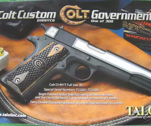 Colt Colt Custom Government TCG TALO special edition pistols